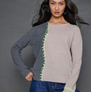 Split stitch sweater