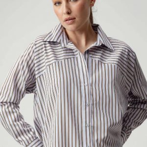 Katarina stripe button down