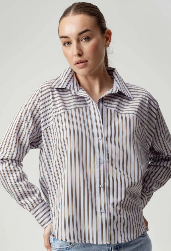 Katarina stripe button down