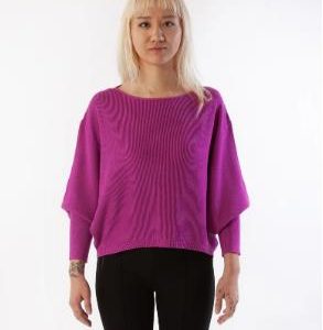 Pink punk Yuzu ribbed dolman