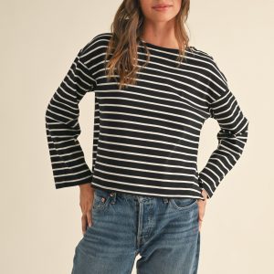 Black/white l/s stripe