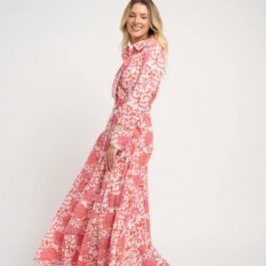 Pink/orange tier maxi