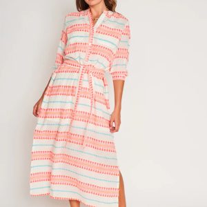 Multi cassie belted maxi