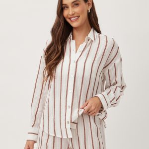 Bella Dahl Sienna Stripe Button Up Top