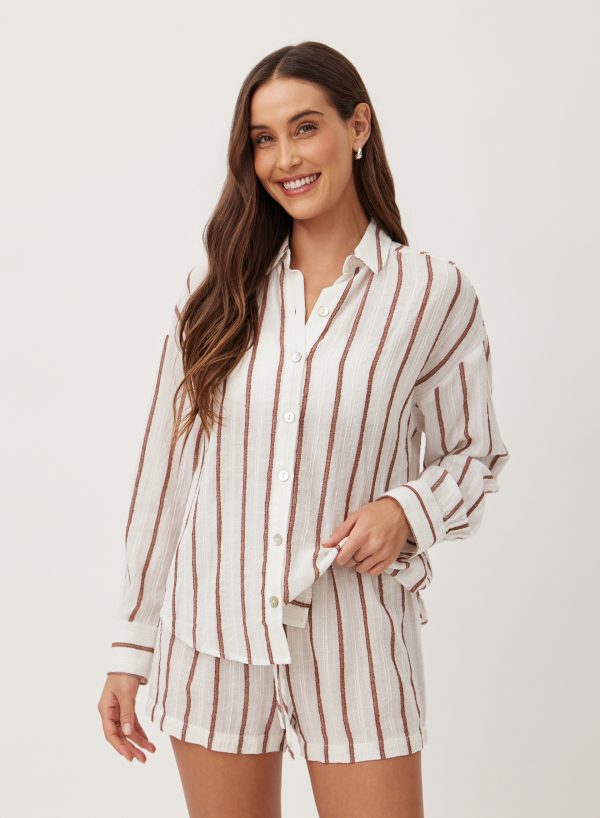 Bella Dahl Sienna Stripe Button Up Top