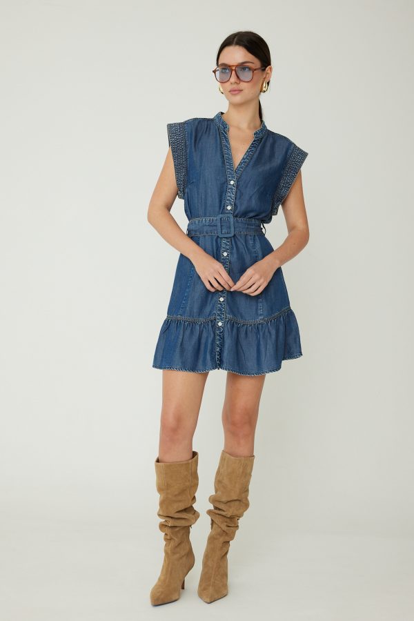 JS71 Evan Denim Mineral Wash Dress