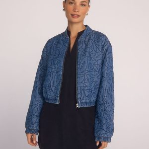 Bella Dahl Indigo Lagoon Quilted Jacket