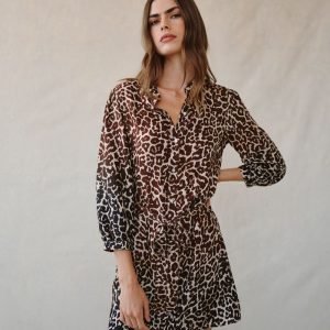 Bella Dahl Ombre Leopard Dress