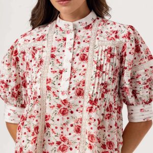 Sundays Havara Rose Print Top