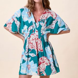 Cleobella Teal North Sea Dress