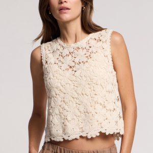 Velvet Simon Oat Lace Tank