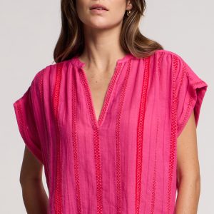 Velvet Fuchsia Tallula Henley
