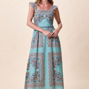 Cleobella Border Bleura Print Dress