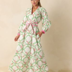 Prosperina Pink And Green Social Ladder Dress