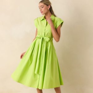 Prosperina Limelight Midi Dress