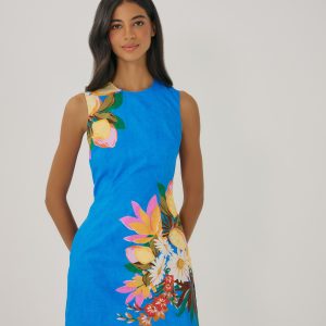 Hutch Blue Floral Placement Floral Dress