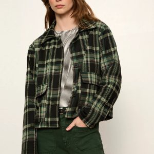 Sanctuary Evergreen Plaid Jacket
