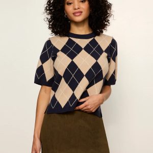 Sanctuary Loma Argyle Sweater Tee