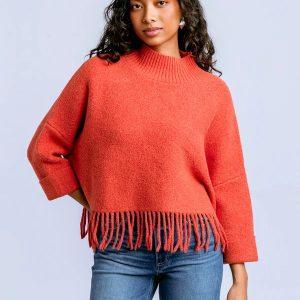 Kerisma Tangerine Aja Fringe Sweater