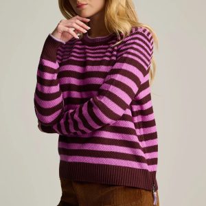 Lisa Todd Rum Raisin Stripe Idol Sweater