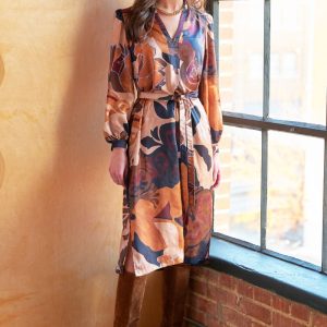 Finley Franchescha Navy Print Dress